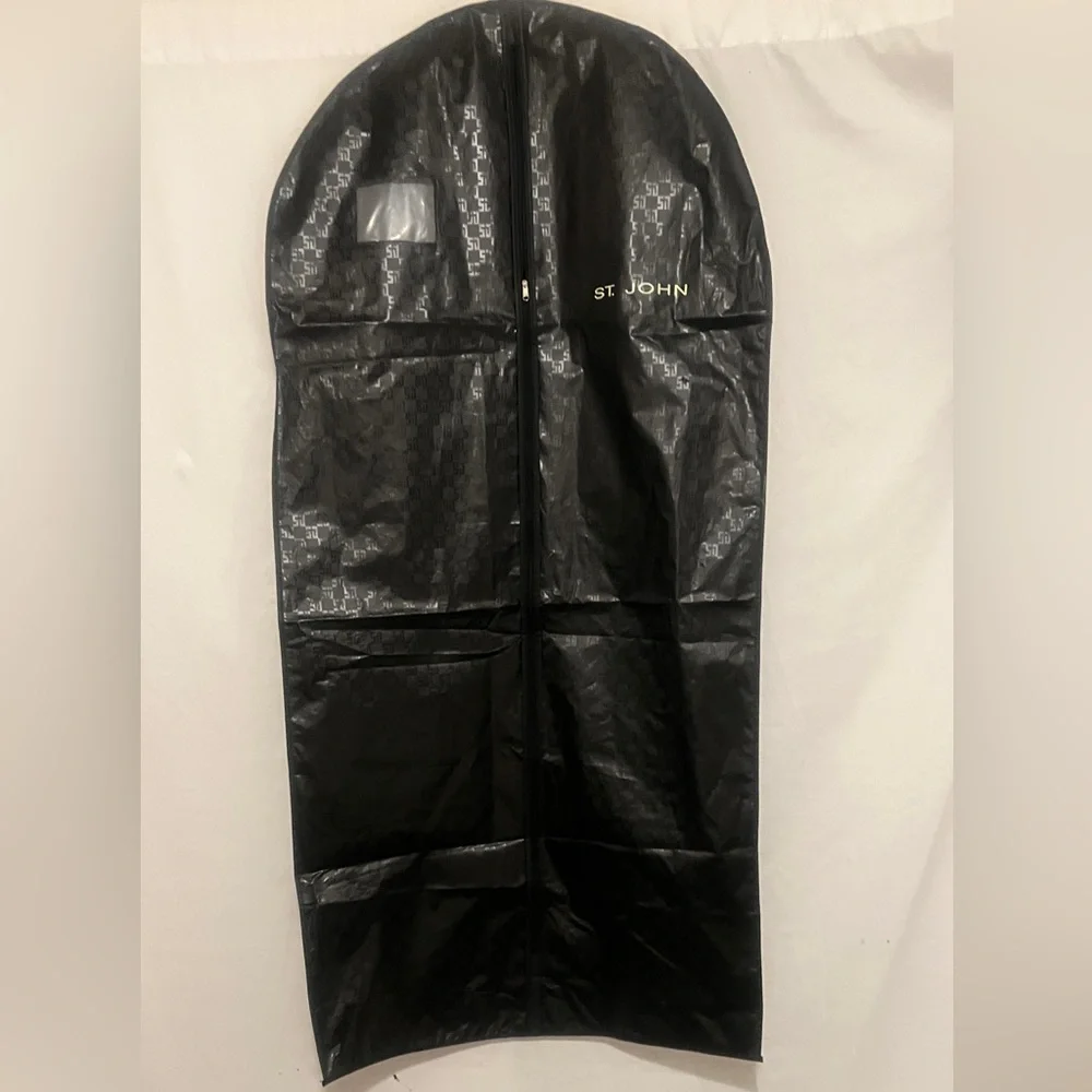 St John Garment Monogram Black Bag OS